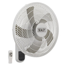 18" Wall Fan with Remote Control 3-Speed 230V