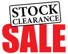 Stock clearance sale banner logo