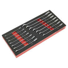 Ratchet Spanner Set with Tool Tray 14pc