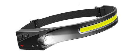 Lightweight LED Head Torch with Wide Beam – 230° Illumination & 5 Light Modes
