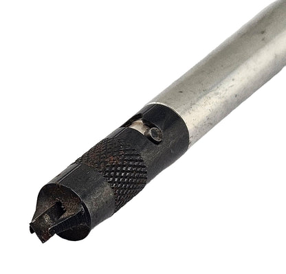 Ullman Phillips mechanical screw starter with textured aluminium body, magnetic pickup end and pocket clip, 147mm long, showing screw tip.