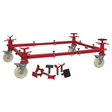 Adjustable 4-Post Vehicle Moving Dolly 900kg Capacity