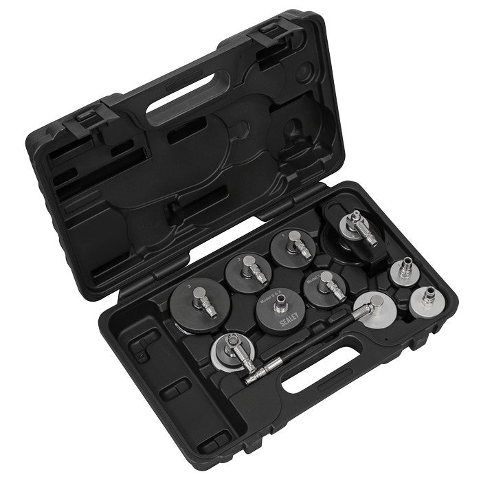 Sealey Brake & Clutch Pressure Bleeder Cap Set 10pc