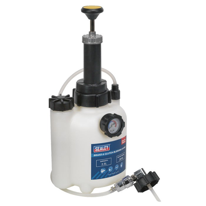 Sealey brake and clutch bleeder pump on a white background