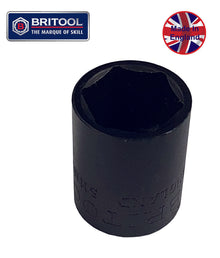 Britool England 1/4"Sd 8mm Hexagon (6 Point) Impact Socket Shmp8
