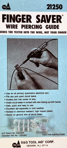 Finger Saver Wire Piercing Guide Made In Usa **