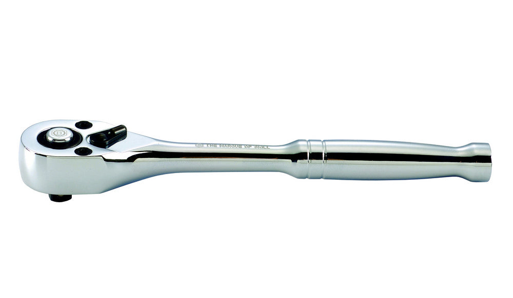 Britool Hallmark 1/4"SD Fine Tooth Pear Head Reversible Ratchet - SR150FTB