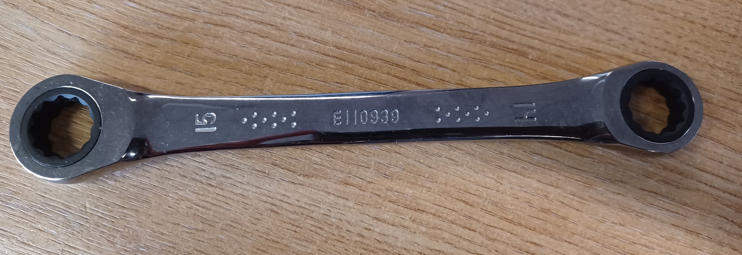 14mm X 15mm  Double Ended Ratchet Ring Spanner Expert By Facom Range E110939 **