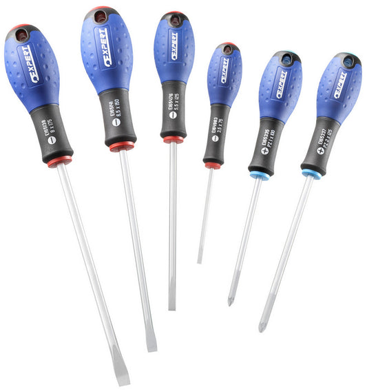 Screwdriver Set 6pc Slotted & Pozi Tips From Expert By Facom