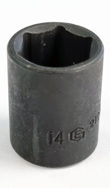 1/4"Sd 14mm Hexagon Impact Socket Standard Depth From Genius Tools - 212514