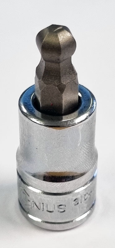 3/8"SD Ball End Hex / Allen Bit Metric Socket Range From Genius Tools