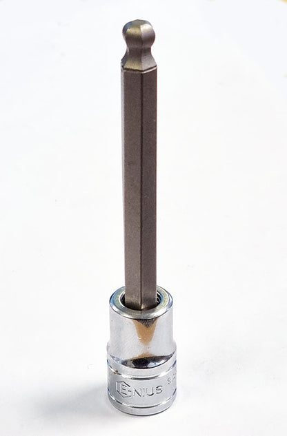 3/8"SD Ball End Hex / Allen Bit Metric Socket Range From Genius Tools