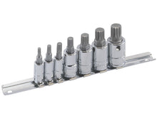 7 Piece 1/4" & 3/8"ť Spline Bit Socket Set From Genius Tools