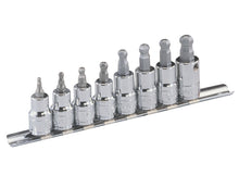 3/8 Inch Dr Hex (Allen) Bit Socket Set - Ball-End Genius Tools Bs-308Wh