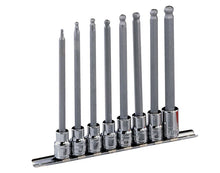 3/8" Dr AF Long Hex (Allen) Bit Socket Set - Ball-End Design from Genius Tools
