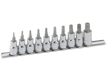 Genius Tools Bs-310T 10pc 3/8 Inch  Dr. Star Bit Socket Set