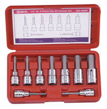 Genius Tools BS-409H 9 Piece 1/2" Hexagon Bit Socket Set