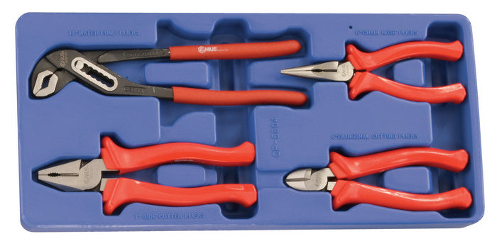 4 Piece Pliers Set By Genius Tools Cp-5804