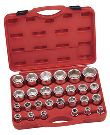 Socket Set 17-60mm 27 Pieces 3/4" Sq Dr From Genius Tools Gs-627M