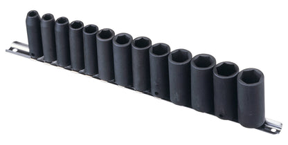 AF Deep Impact Socket Set 3/8"SD Sizes 5/16" - 7/8" From Genius Tools - TF-313SD