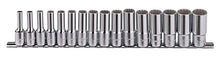 Deep Socket Set 6-21mm 16 Pieces 3/8" Sq Dr 12 Point (Bi-Hex) From Genius Tools