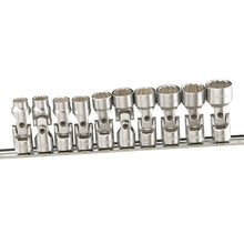 Genius Tools 10pc 3/8" Drive Metric Universal Flexi Hand Socket Set (12-Point)