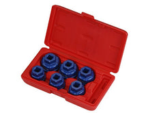 Aluminium Oil Filter Cap Socket Set 6 Pieces 1/2" Sq Dr Britool Hallmark Hmaof6