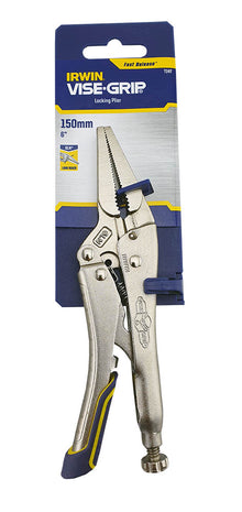 Irwin Vise Grip 6Ln Fast Release Long Nose Locking Pliers With Wire Cutter 6"