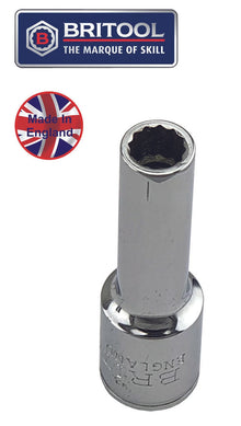 1/2"SD Deep Bi-Hexagon AF Imperial Britool England made sockets 3/8" - 1"