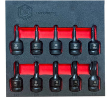 Britool Hallmark Torx / Star Impact Driver Set 10pc, 1/2" Drive