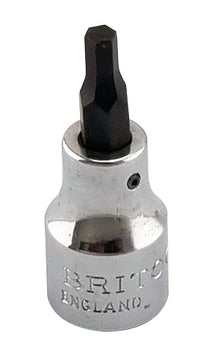 Britool England Britool 3/8" Drive Metric 4mm Hexagon Bit Socket M1B4M