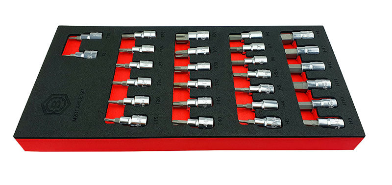 27pc 3/8"ť Torx & Hex / Allen Key Bit Socket Set From Britool Hallmark