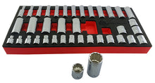 Britool 3/8" Standard & Deep 12-Point Socket Set 6-24mm + Wobble Extension Set