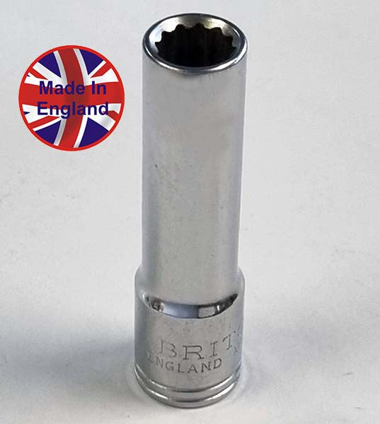 Britool Hallmark Mdb375 3/8" Drive AF 3/8" Deep 12-Point Socket, Length 63mm