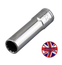 Britool Hallmark  AF 7/16" Deep Socket 12-Point, Length 63mm 3/8" Drive