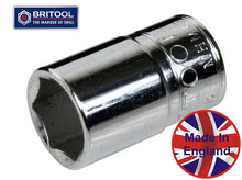 Britool England Socket 3/8" Sq Dr 17mm Hexagon Profile Mhm17A Made In Uk!
