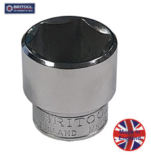 Britool England Socket 3/8" Sq Dr 23mm Hexagon Profile Mhm23A Made In Uk!