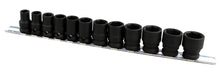 12 Piece 3/8" Drive Impact Socket Set 6-Point Profile Britool Hallmark