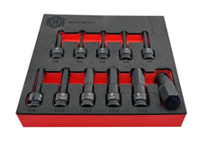 Britool Hallmark Hex / Allen Key Impact Driver Set 11pc, 3/8" Drive