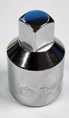 Chrome Socket Convertor - 3/8" Male To 1/2" Female From Britool Hallmark Mpls
