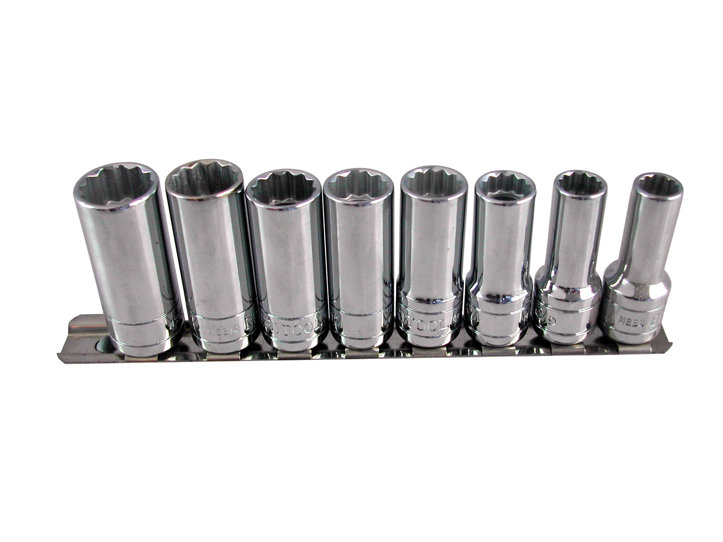 Original Britool 3/8" Sd Metric Semi Deep Socket Set (12 Point) 8mm - 15mm