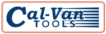 Cal-Van Tools logo with blue text on a white background