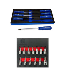 7pc Torx / Star Screwdriver Set + Free Torx Bit Socket Set From Britool Hallmark