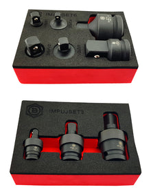 Impact Socket Adapter Set + UJ Universal Joint Set From Britool Hallmark