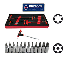 8 Piece T-Handle Torx Key Set + Tamperproof Security Bit Set Britool Hallmark