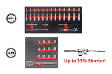 Britool Hallmark 1/4" Drive Socket Set + 3/8" Low Profile Socket & Ratchet Set