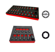Britool Hallmark Standard & Deep Impact Socket Set 6-Point + Impact Hex Key Set