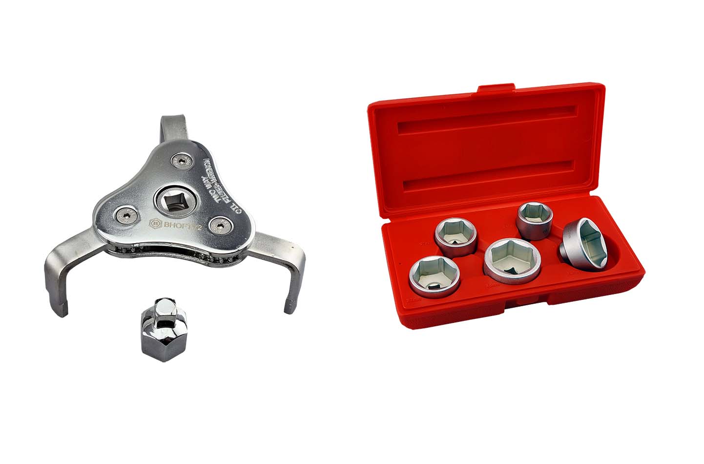 5pc 3/8" Oil Filter Socket Set  + Oil Filter Claw Wrench Britool Hallmark