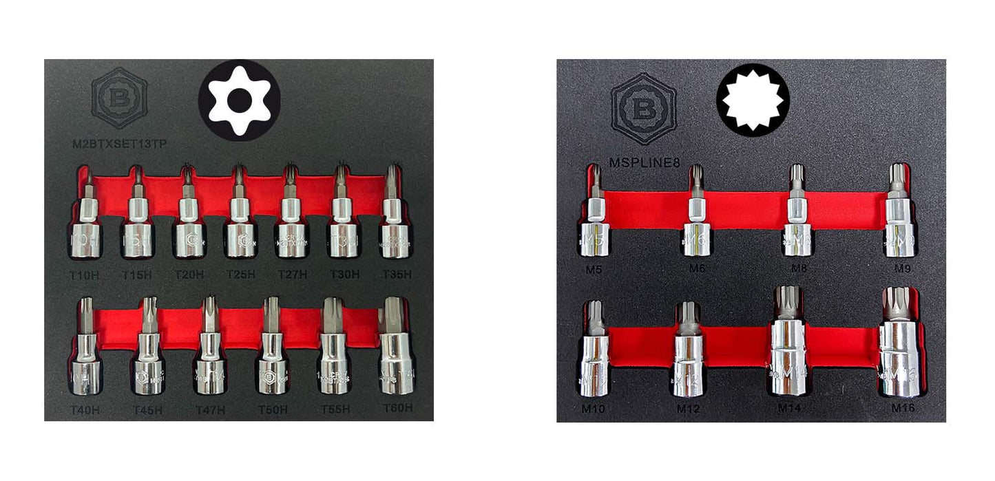 Spline | XZN & Tamperproof Torx Bit Socket Sets From Britool Hallmark