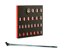 Britool Hallmark 1/2" Drive Chrome Socket Set 10-36mm + Free Breaker Bar